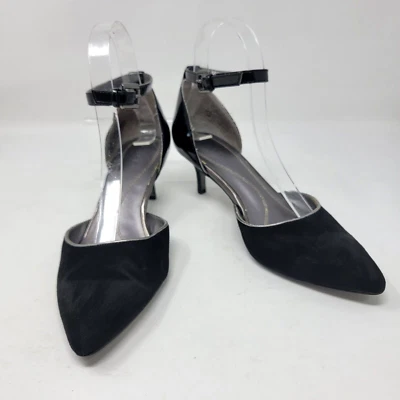 Tahari Rox Mujer 7M Cuero Tacón Correa Tobillo Punta Punta Vestido Bomba 2.5" Tacón Foto 1 de 4