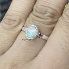 Opal Ring 925 Sterling Silver Band Ring Statement Handmade Jewelry Ns40
