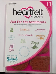 Heartfelt Creations stamp set, Just For You Sentiments, new - Picture 1 of 1