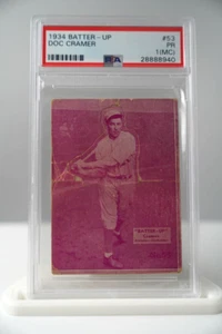 Vintage 1934 Batter-Up Doc Cramer Baseball Card #53 PSA 1 - Picture 1 of 2