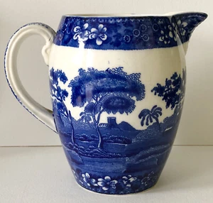 Antique Copeland Spode’s Tower Blue Transferware England 5 1/2'' Milk Pitcher - Picture 1 of 7