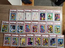 🔥 1990 Marvel Universe 24 CARD LOT all PSA 7 - Wolverine, X-Men 🔥