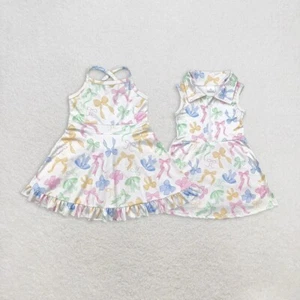 Toddler Baby Girls Sibling Shorts Set Boutique Clothing Wear - Picture 1 of 7