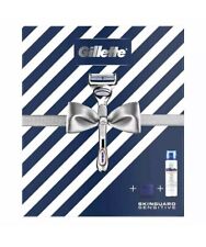 Gillette SkinGuard Sensitive Razor +Shaving Gel/Travel Cover, Lovely Gift Set