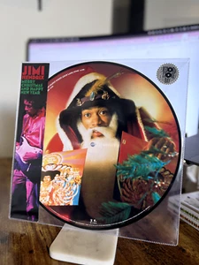 JIMI HENDRIX RSD 2019 MERRY CHRISTMAS PICTURE DISC 12” VINYL. LIMITED - Picture 1 of 2
