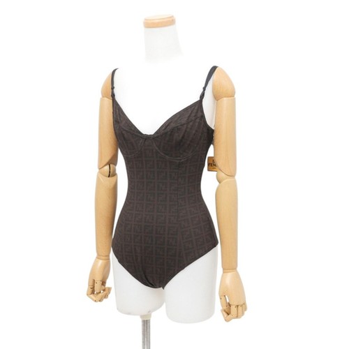 Costume da bagno intero FENDI taglia 44 Ff logo modello Zucca costume da spiaggia #EE BAA