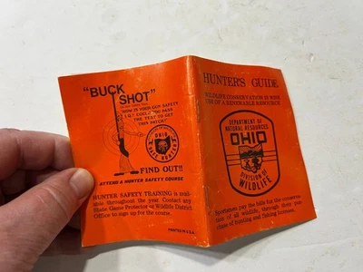 Años 60? GUÍA DEL CAZADOR Caza OHIO FOLLETO DIVISIÓN DE ENTRENAMIENTO EN SEGURIDAD DE VIDA SILVESTRE Foto 1 de 2