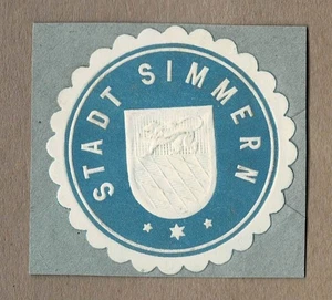 Sello STADT SIMMER (Hunsrück) - Imagen 1 de 1
