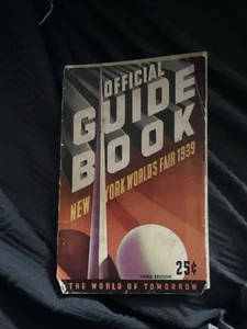 Official Guide Book NY World Fair 1939 Cover Detached - Bild 1 von 3
