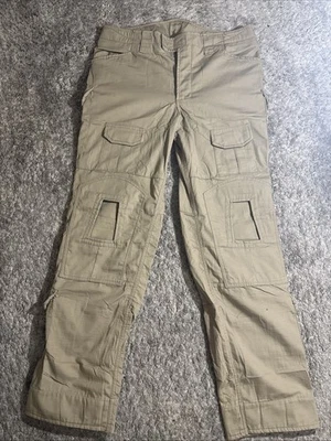 Tactical Cargo Pants Tan Heavy Duty Unbranded Men’s Sz 34x32 - Image 1 of 4