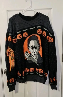 Suéter de Navidad para Hombres 3XL Middle Of Beyond - Halloween Michael Myers Foto 1 de 2