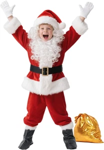 Deluxe Kids Santa Costume - Perfect for Christmas & Halloween Events - Picture 1 of 12