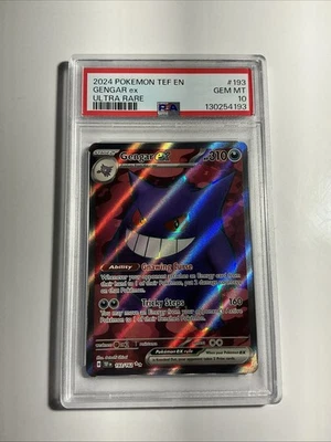 Gengar ex 193/162 SV05: Temporal Forces Holo PSA 10 Gem Mint Ultra Rare Full Art - Image 1 of 2