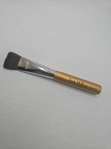 Vintage Trish McEvoy manico oro #10 piatto miscela ombretto pennello manico legno - Foto 1 di 5