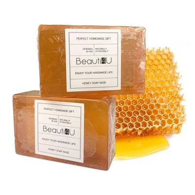2LB Honey Soap Base - Saop Making Supplies - Melt And Pour Sope Bace - Melt A... - Image 1 of 4