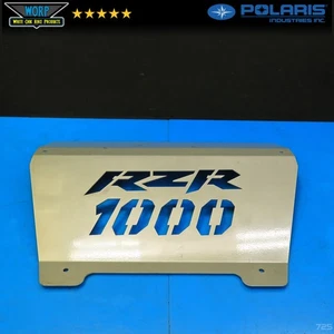 2014-2023 RZR 1000 XP XP4 METAL REAR BUMPER EXHAUST HEAT SHIELD COVER SILVER - Picture 1 of 7
