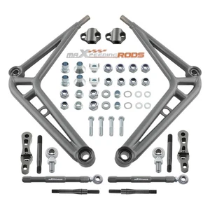 KIT DE BRAS DE SUSPENSION AVANT RÉGLABLE À GRAND ANGLE FOR BMW E46 325I 330I - Picture 1 of 16