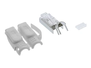 InLine Connettore a crimpare Cat.6A RJ45 schermato grigio 100pz. 76016A - Foto 1 di 5