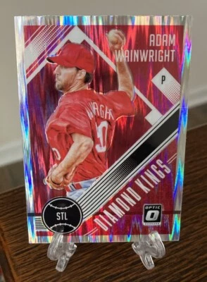 Adam Wainwright 2018 Panini Donruss Optic Shock Prizm #30 Diamond Kings SP HOF? - Image 1 of 2