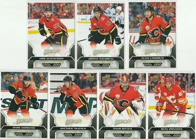 Calgary Flames 2020-21 Upper Deck MVP Hockey 7 Base Card Team Set - Image 1 of 2