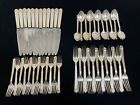VINTAGE CHRISTOFLE ARIA (GOLD RING)SILVER  FLATWARE 47 PCS USED SEE PHOTO.