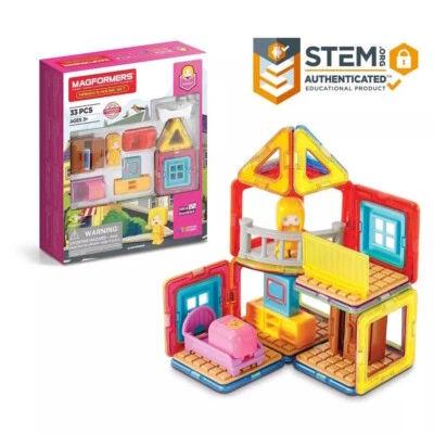 Magformers Maggys House Set Magnetic Shapes Tiles Building - Image 1 of 4