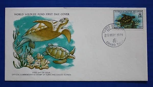 Turks & Caicos (381) 1979 Green Turtle WWF FDC - Picture 1 of 2