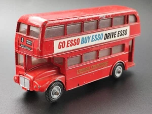 BUDGIE Toy A.E.C. ROUTEMASTER RED BUS 64 SEAT, GO ESSO DOUBLE DECKER 1:43 - Picture 1 of 6