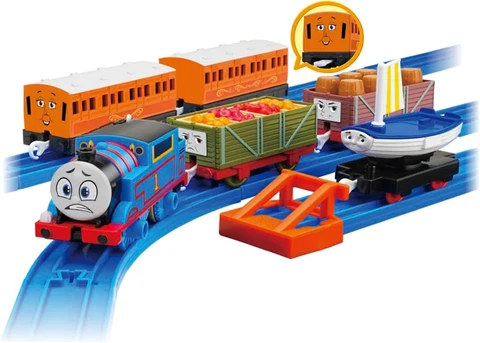 GOGO Thomas Tomy Thomas with Annie and Clarabel and Friends Set Trackmaster Cover