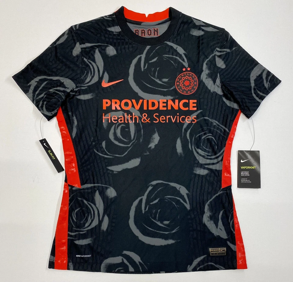 Nike Portland Thorns NWSL Vaporknit Soccer Jersey Women Large Cd2449011 Slim Fit