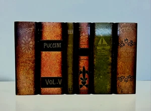 Faux Books Hidden Storage for CD's or Private Keepsake Box On Book Case Ex Cond - Picture 1 of 6