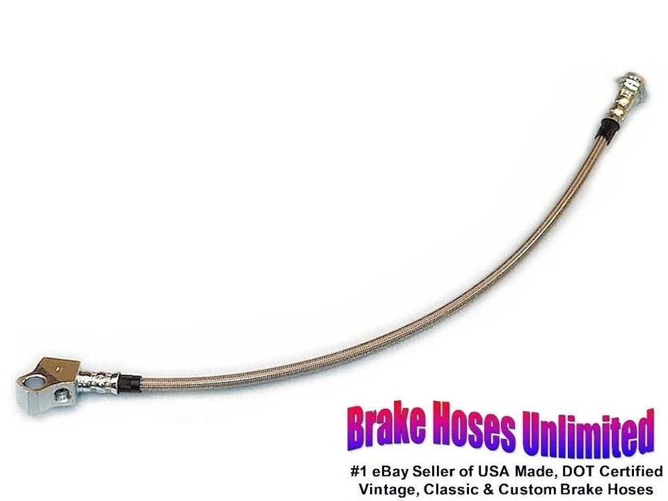 STAINLESS REAR BRAKE HOSE Ford Fairlane 1966, except Station Wagon - Image 1 of 1