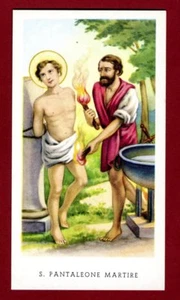 San Pantaleone Martire Santino holy card Image pieuse Heiligenbild - Picture 1 of 1