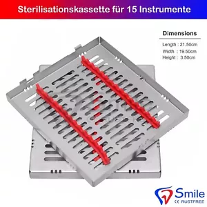 Sterilisationsbehälter Sterilisations Kassette Zahninstrumente Aufbewahrung Tray - Bild 1 von 4