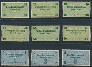 Estampilla Alemania Ingresos Segunda Guerra Mundial Tercer Reich Cambio de Billetes Selección de Impuestos Fiscal 3 Estampilla Estampilla Estampilla Estampilla Estampilla Estampilla Estampilla Estamp - Imagen 1 de 3