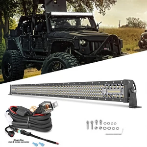 For Wrangler JEEP JK JL 40" LED Work Light Bar Combo 6500K Driving Lamp OffRoad - Imagen 1 de 62