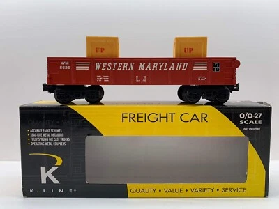 K-Line K-5626 Gondola Car W/2 Crates WM Western Maryland #5626 O Gauge - Image 1 of 4