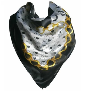 Women I Love Jesus 42" Satin Scarf Scarves Shawl Bandana Headwrap Square Scarf  - Picture 1 of 16