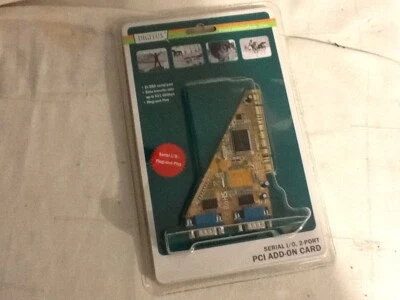 Digitus DS-33001 VPR 2.0 2-Port Serial PCI Add-on Card SUN1889. Ref:CD_3 - Image 1 of 4