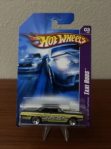 Hot Wheels #51 2007 Taxi Rods 3/4 70 Plymouth Road Runner negro-amarillo gris tampo - Imagen 1 de 4
