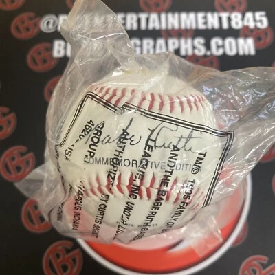 BABE RUTH 1895-1995 100 YEARS COMMEMORATIVE FACSIMILE SIGNED BASEBALL - Image 1 of 3