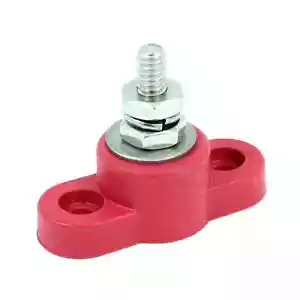 Terminal Block w/Stainless Steel 3/8" stud / Red - Picture 1 of 1