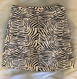 VTG New Gymboree MOM 8 Mod Zebra 2004 Mini Skirt Mommy & Me Mother Mobwife Black - Picture 1 of 4