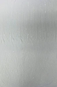 Damask design with sequins embroider on a 4 way stretch mesh fabric. - Picture 1 of 93