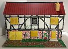 RARE+VINTAGE+1977-80+LITHOGRAPHED+WOODEN+TOYWORKS+STRATFORD+DOLL+HOUSE