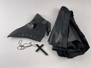 NEW PLAGUE DOCTOR FAUX LEATHER MASK cosplay - Picture 1 of 1