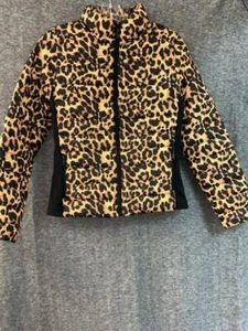 Ci Sono Leopard Print Puffer Jacket Size Small - Picture 1 of 8
