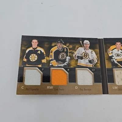 2009 UD Black 6 on 6 Rivals Multi-Relics /25 Canadiens vs Bruins - Image 1 of 4