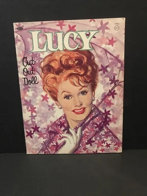 ✨Vintage Original 1964 Lucille Ball LUCY Cut-Out PaperDoll Book Whitman {UNCUT}✨ - Image 1 of 4
