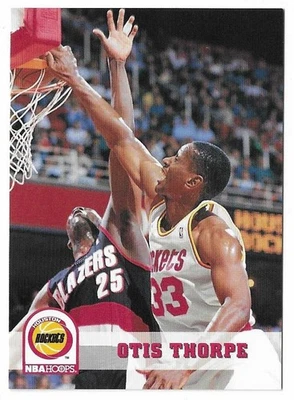 Tarjeta de baloncesto Otis Thorpe 1993-94 NBA Hoops #83 Houston Rockets Foto 1 de 2